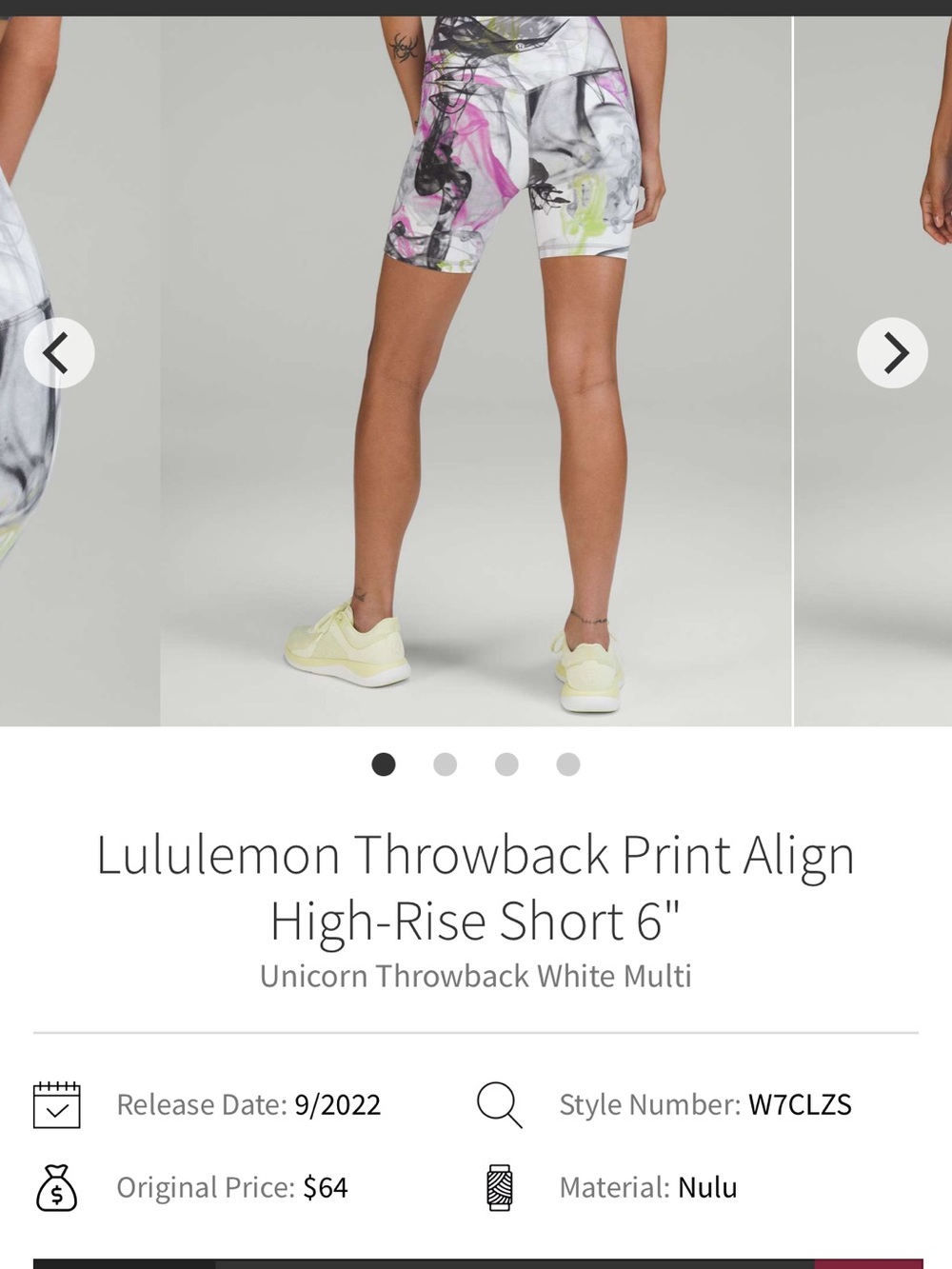Lululemon size 2 align high rise short